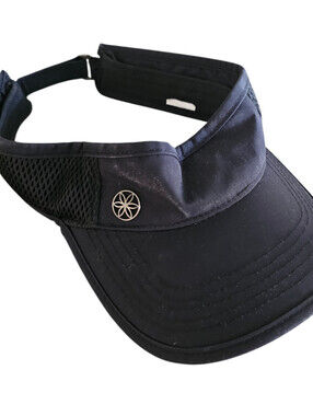 Gaiam Black Sweat Wicking Adjustable Visor Women’s One Size